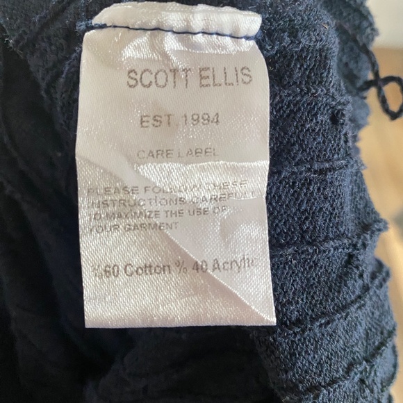 Scott Ellis mens XL classic sweater dark blue - Picture 5 of 8